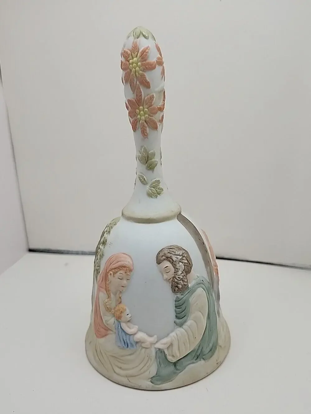 Vtg 1982 Lefton China Porcelain Nativity Bell Geo Z Christopher Collection 03431